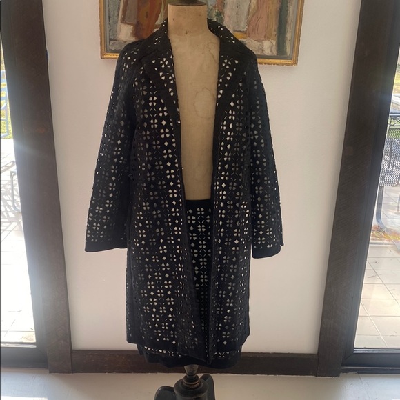 Elie Tahari Other - ELIE TAHARI | VINTAGE Elegant Black Lace Women's Coat & skirt